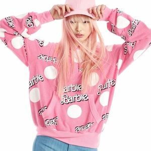 NWT Wildfox Everywhere Barbie Polka Dot Malibu Pullover Sweatshirt